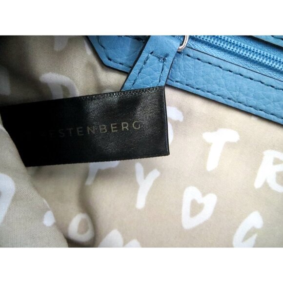 NEW! Aimee Kestenberg 100% Leather Milan Bum Bag Ice Breaker Blue - Picture 5 of 6